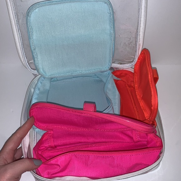 4p Kate Spade Cosmetic Case Makeup Bag Set 🤍💙💖🧡 - Picture 5 of 12
